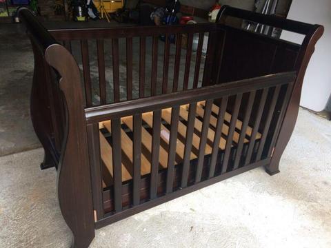 Boori Sleigh Cot with drawer
