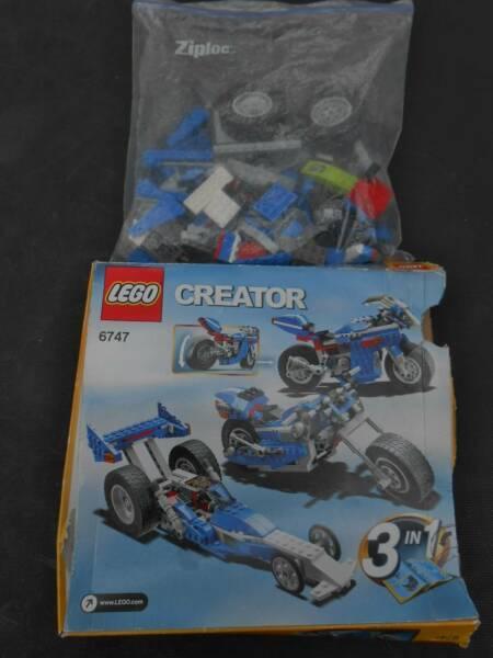 Vintage Lego Creator 6747 Race Rider not complete