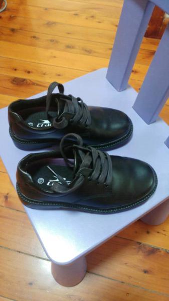 Brand New Black Leather School Shoes Size 13