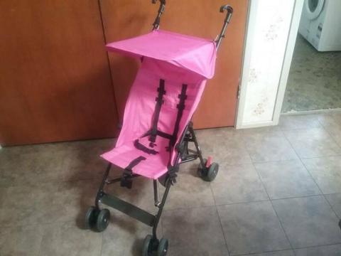 Dimples Easy Stroller-Pink in good condition as sold in Big W