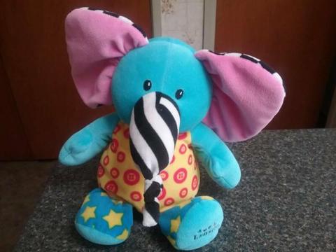 Lamaze soft Elephant toy with rattle inside- secondhand but washe
