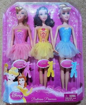 Disney Princess Dolls - Cinderella, Sleeping Beauty & Belle