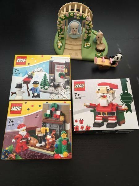 LEGO 40124 Winter Fun/40125 Santa's Visit/40206 Santa Sealed
