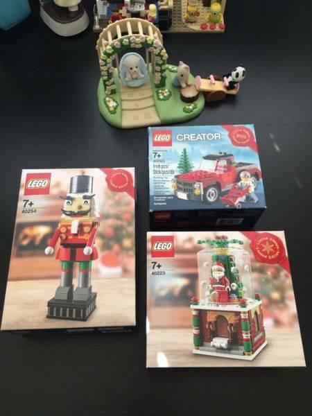 Lego 40083 Christmas Truck/40223 Snow Globe /40254 Nutcracker New