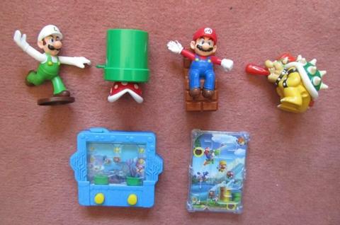Mcdonalds Super Mario toys figurines from 2017 and 2018