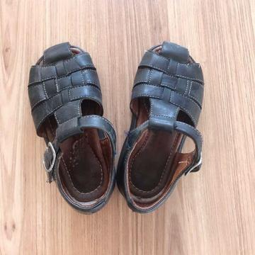 Kid's school leather shoes