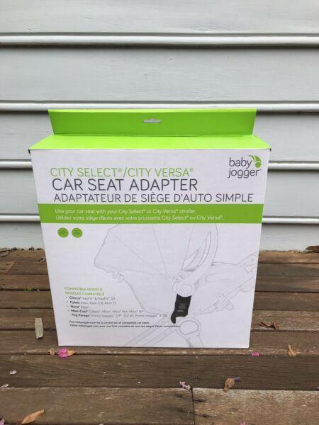 Baby Jogger City Select car seat adapters