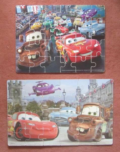 Disney pixar cars wooden jigsaw puzzles 24 pieces each