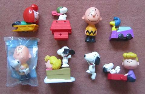Snoopy and Charlie Brown peanuts toys, $8 for 8 toys