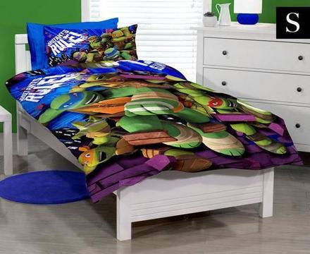 TMNT Mutants Rule SB Quilt Cover Set - Green/Blue