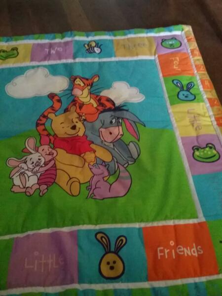 winnie the pooh pillow story book & play mat