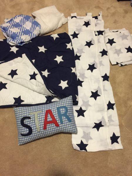 6 piece Star Nursery set