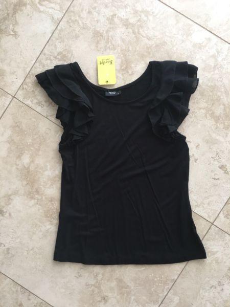 Brand new Bardot Jnr girls black top size 12