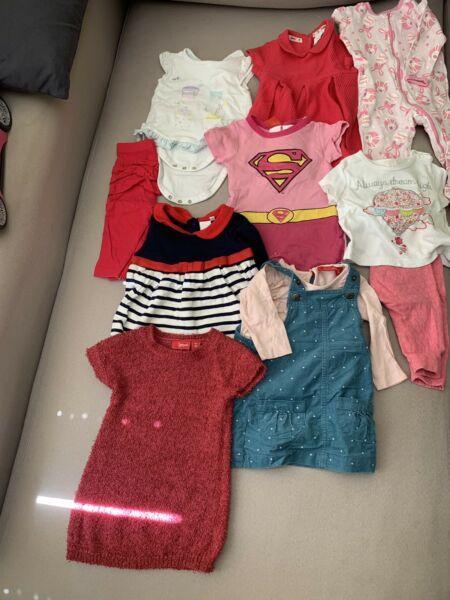 Baby girls clothes bundle size 00