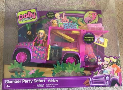 Polly Pocket Slumber Safari Vehicle set