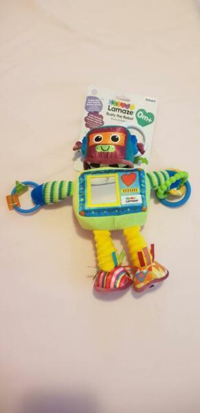 NEW Lamaze Rusty the Robot Pram Baby Toy