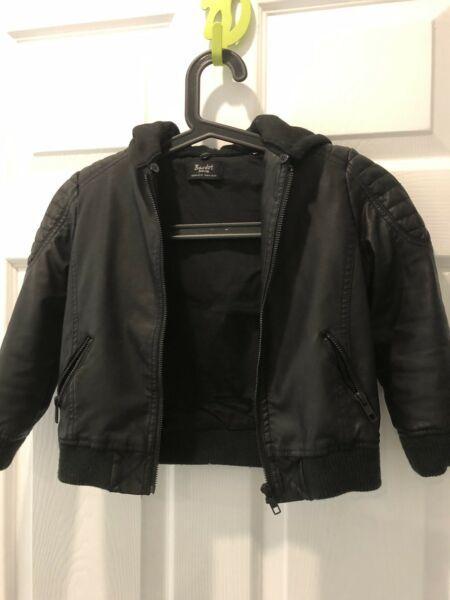 Kids Bardot leather jacket