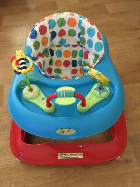Infants / baby walker tray table. Adjustable