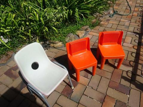 3 VINTAGE CHILDRENS CHAIRS
