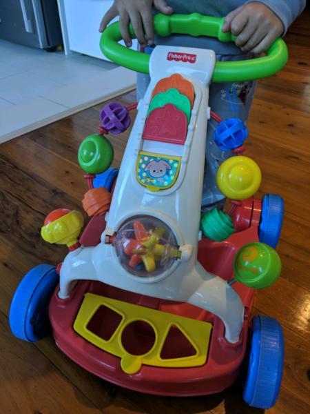 Fisher Price Baby Walker To Wagon