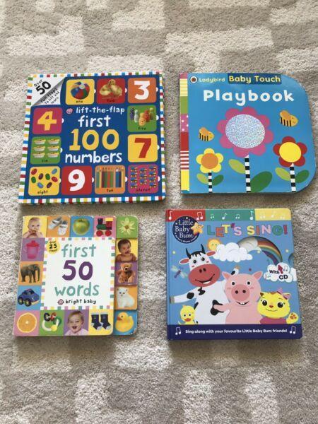 4 x Baby learning books + 2 bonus books
