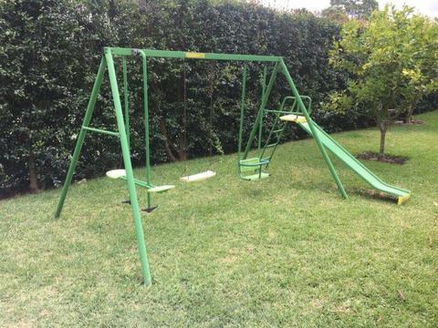 Children's Swing Set with Slide