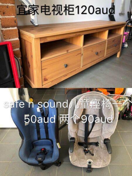 Wanted: TV Cabinet & Child car seat