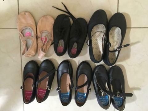 Tap, jazz and ballet shoes