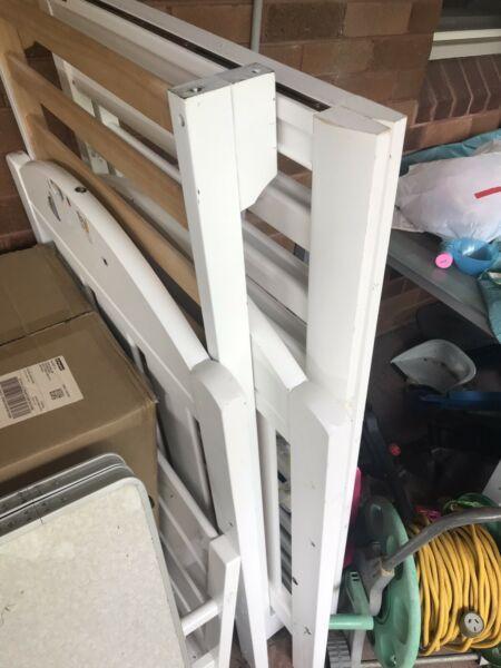 Used Boori King Parrot children cot and 2x mattress for sale