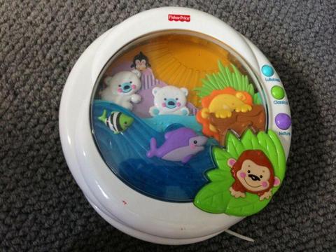 Fisher and Price light and sounds cot toy