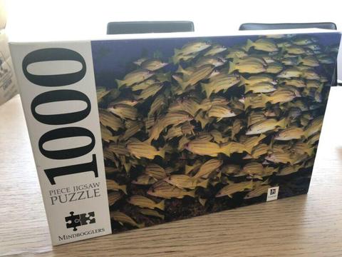 1000 Piece Puzzle- School of Fish