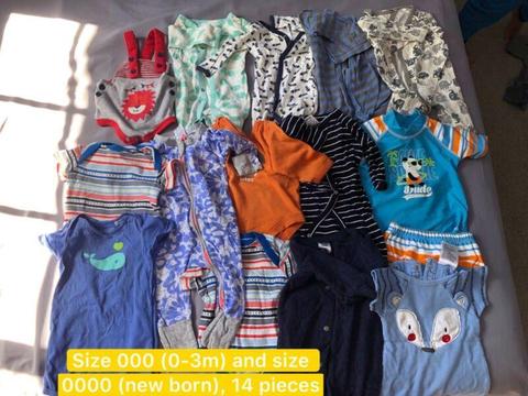 Baby clothes less than $1 per piece or free