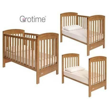 Grotime Cot Hannah with Drawer 4 in 1 with Mattress