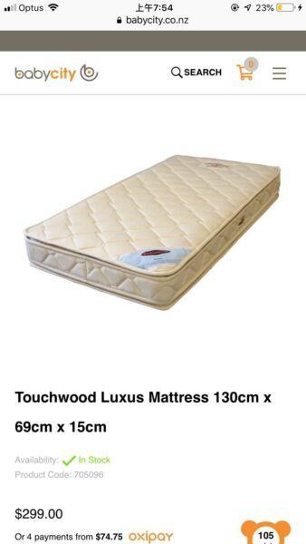 Near New Touchwood Luxus Mattress IKEA Cot Bedsheet sets