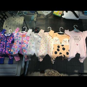 50 items Newborn 0000 girl bundle - most brand new or worn once