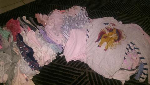 Bulk girl baby clothes 6 months to 2yrs -approx 75 items