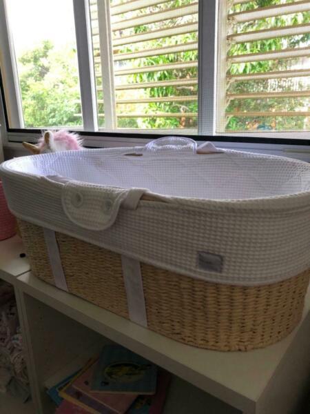 Near new baby Moses basket