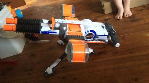 Nerf x2 with over 250 billets