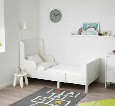 IKEA EXTENDABLE TODDLER BED WITH MATTRESS