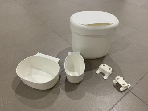 Ikea nappy change table containers