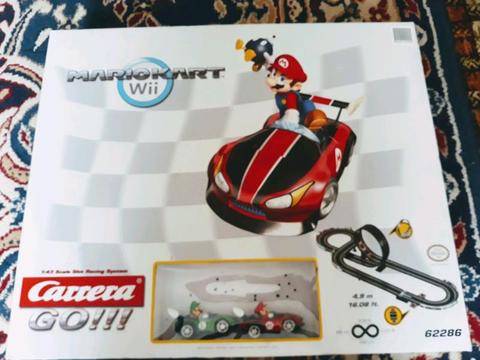 Wii Mario Kart slot car set by Carerra
