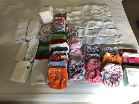 Modern cloth nappies assorted brands- boys & girls. From $5