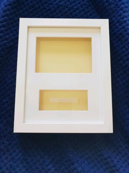 Baby hospital tag picture frame