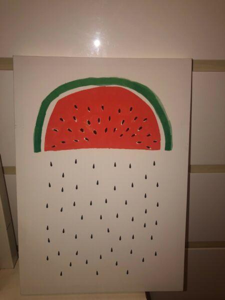 Brand new watermelon canvas art work