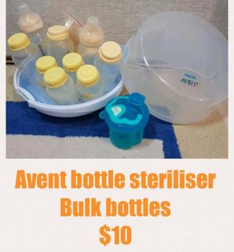 Avent steriliser & bulk bottles