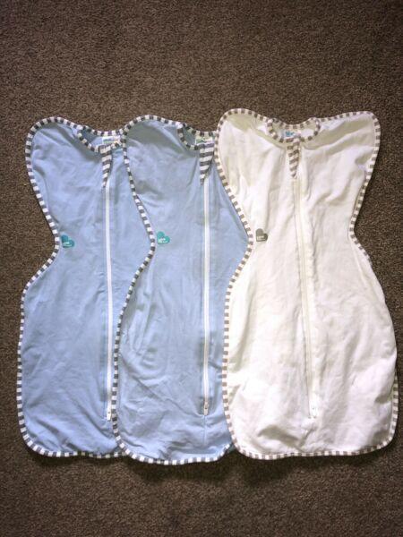 3 x Love to Dream Stage 1 Swaddles - Washed but never worn