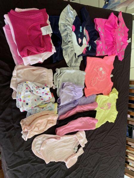 Variety of girls 000 clothes