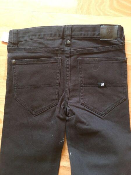Boys kids black denim jeans pants