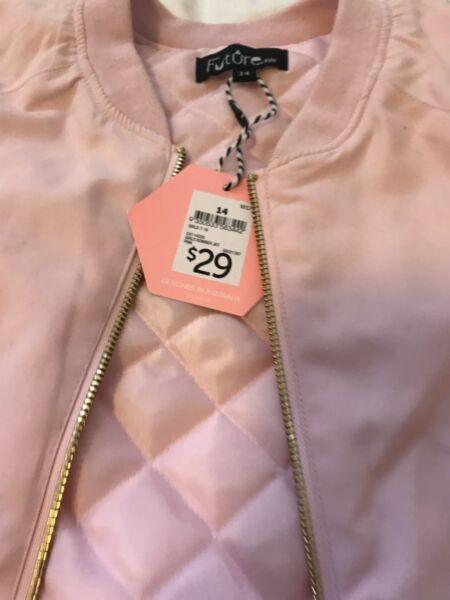 Girls pink bomber jacket