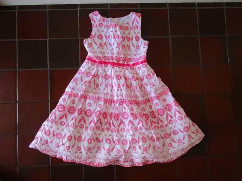Girls Myer Origami Pink and White Dress